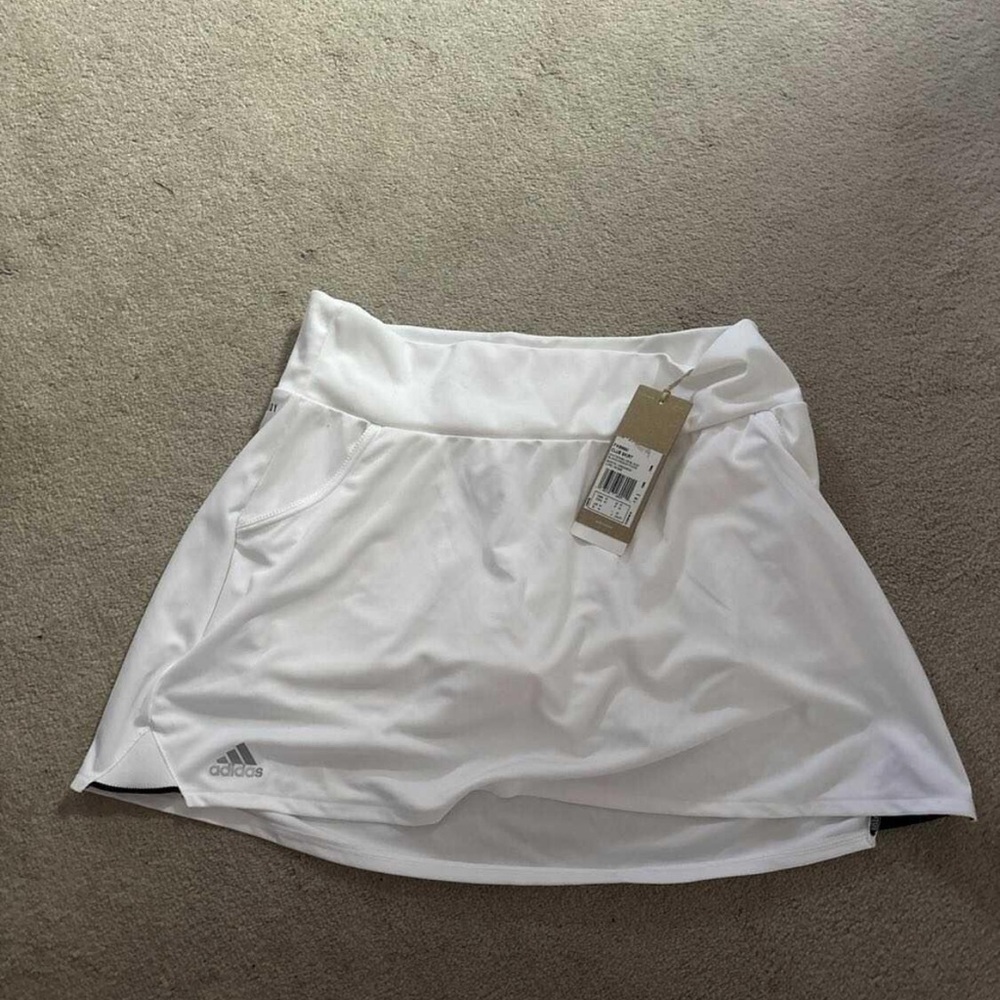 Adidas Club Skirt in White and Black